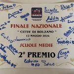 Attestato secondo posto olimpiadi della danza